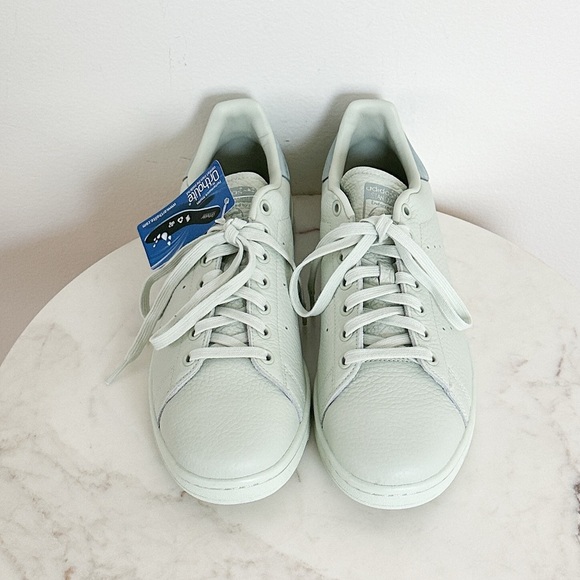 Adidas Stan Smith Pharrell Linen Pastel Green Leather 2017 Release Mens 9.5 NWT - Picture 2 of 8